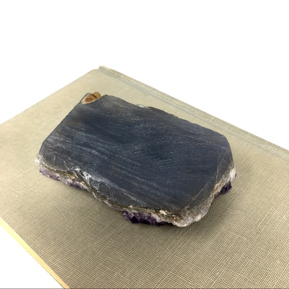 Natural Raw Amethyst Flat Back Rock Chunk Crystal - Picture 10 of 16